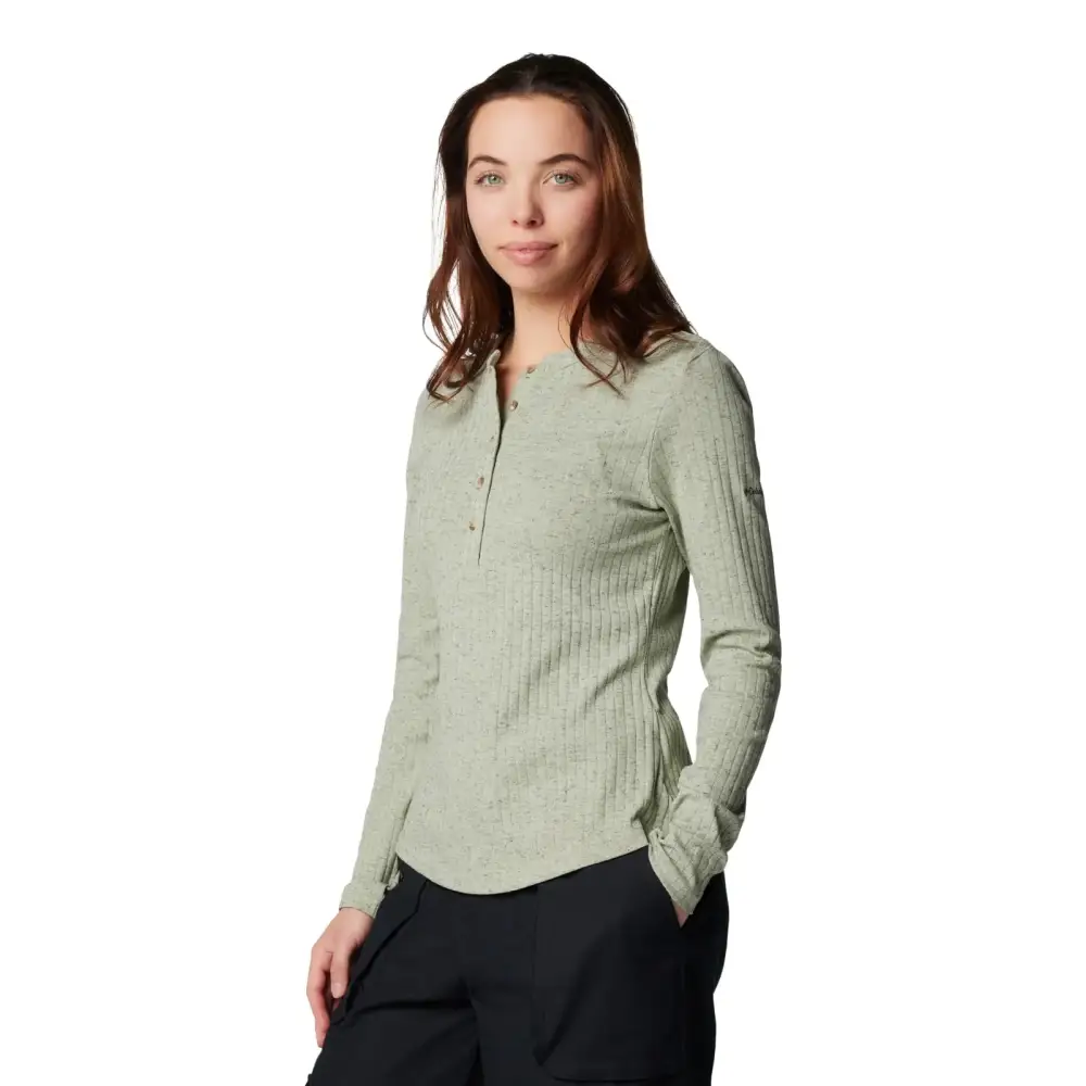 Columbia Womens Brea Falls Henley Long Sleeve Safari Small - Safari / Small