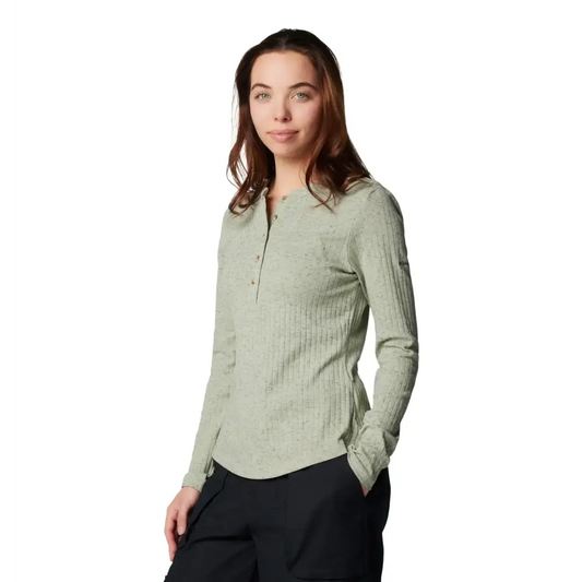 Columbia Womens Brea Falls Henley Long Sleeve Safari Small - Safari / Small
