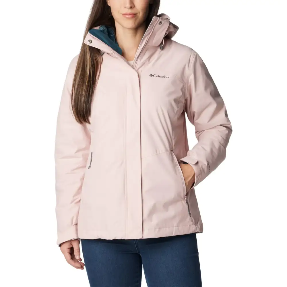 Columbia Womens Bugaboo II Fleece Interchange Jacket Dusty Pink Large - Dusty Pink / Large