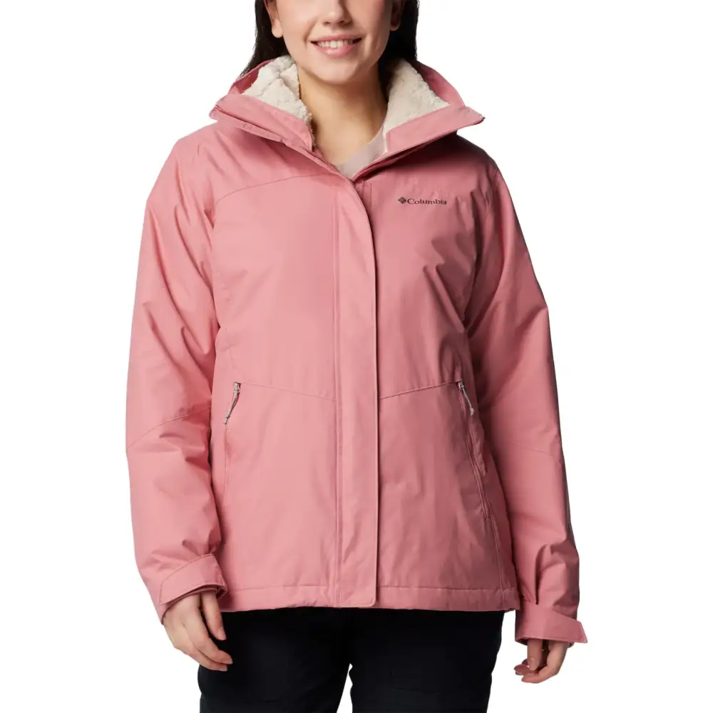 Columbia Womens Bugaboo III Fleece Interchange Jacket Pink Agave Large - Pink Agave / Large