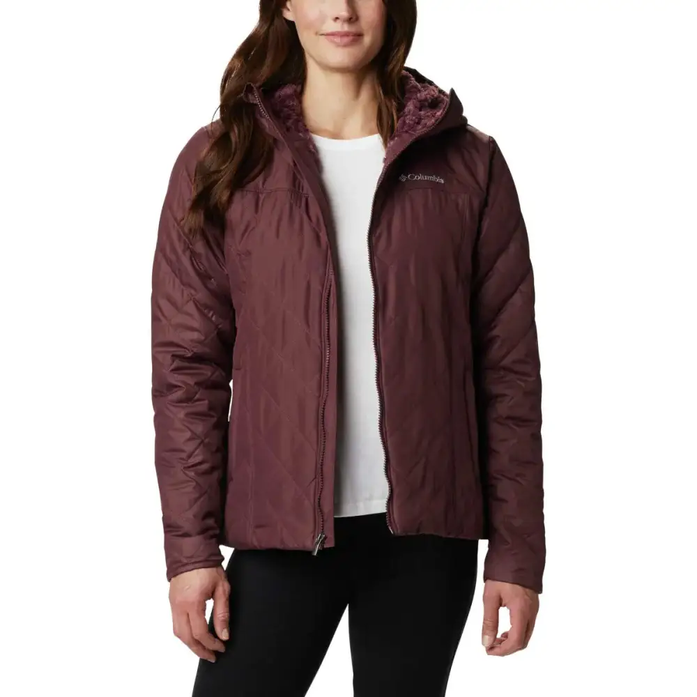 Columbia Womens Copper Crest Hooded Jacket Malbec Medium - Malbec / Medium