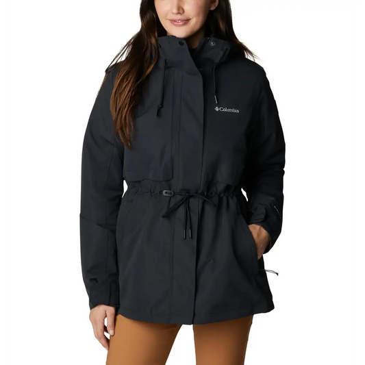 Columbia Womens Drop Ridge Interchange Jacket Black Large - Black / Large