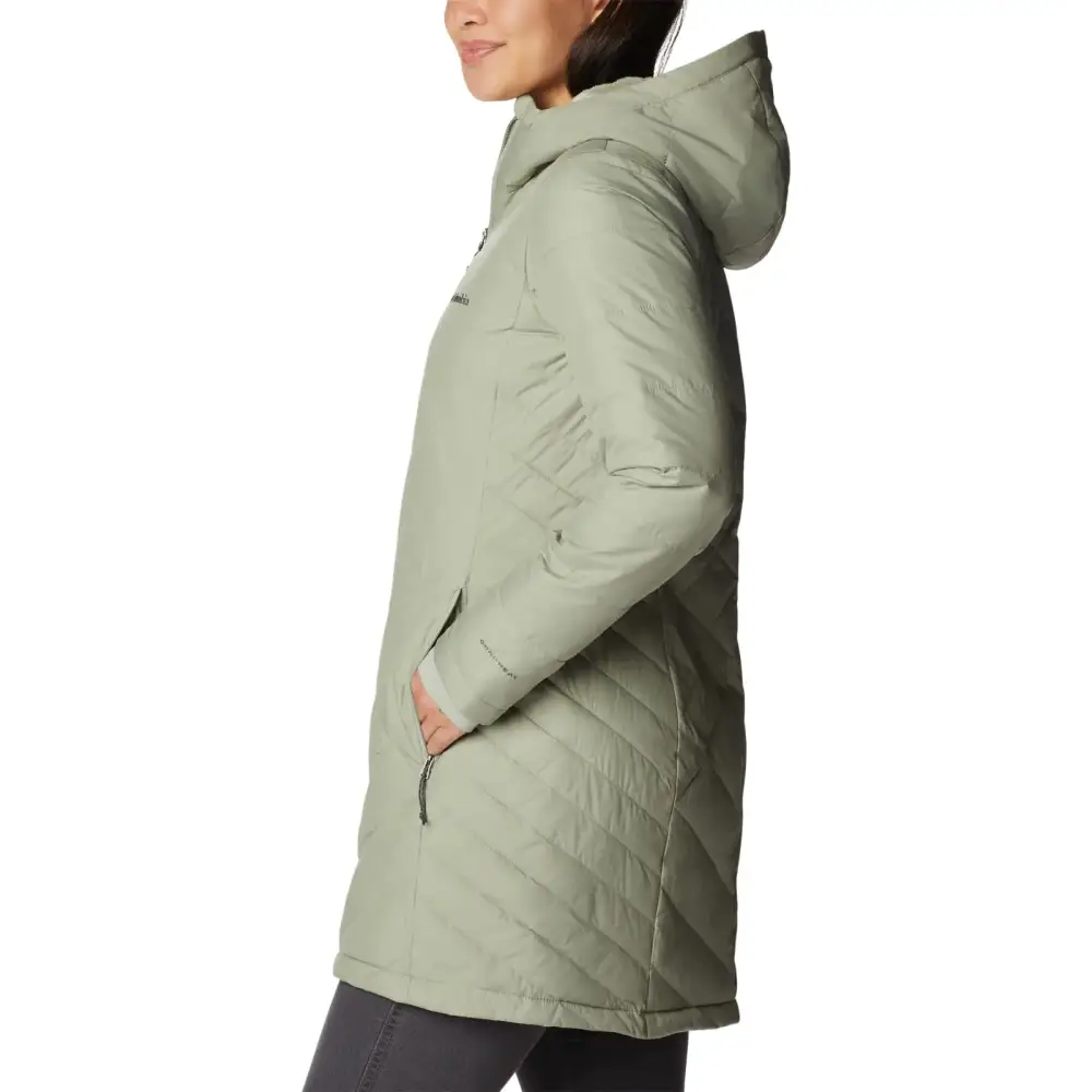 Columbia Womens Heavenly Long Hooded Jacket Safari Small - Safari / Small