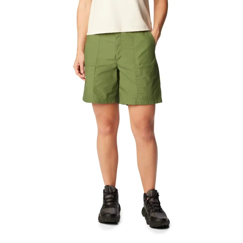 Columbia Womens Holly Hideaway Washed Out Bermuda Short Canteen 10 - Canteen / 10
