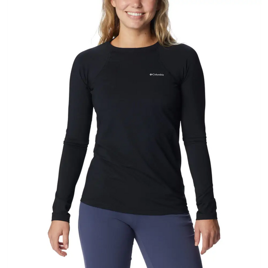 Columbia Womens Midweight Stretch Long Sleeve Top Black 1 - Black 1 / Small