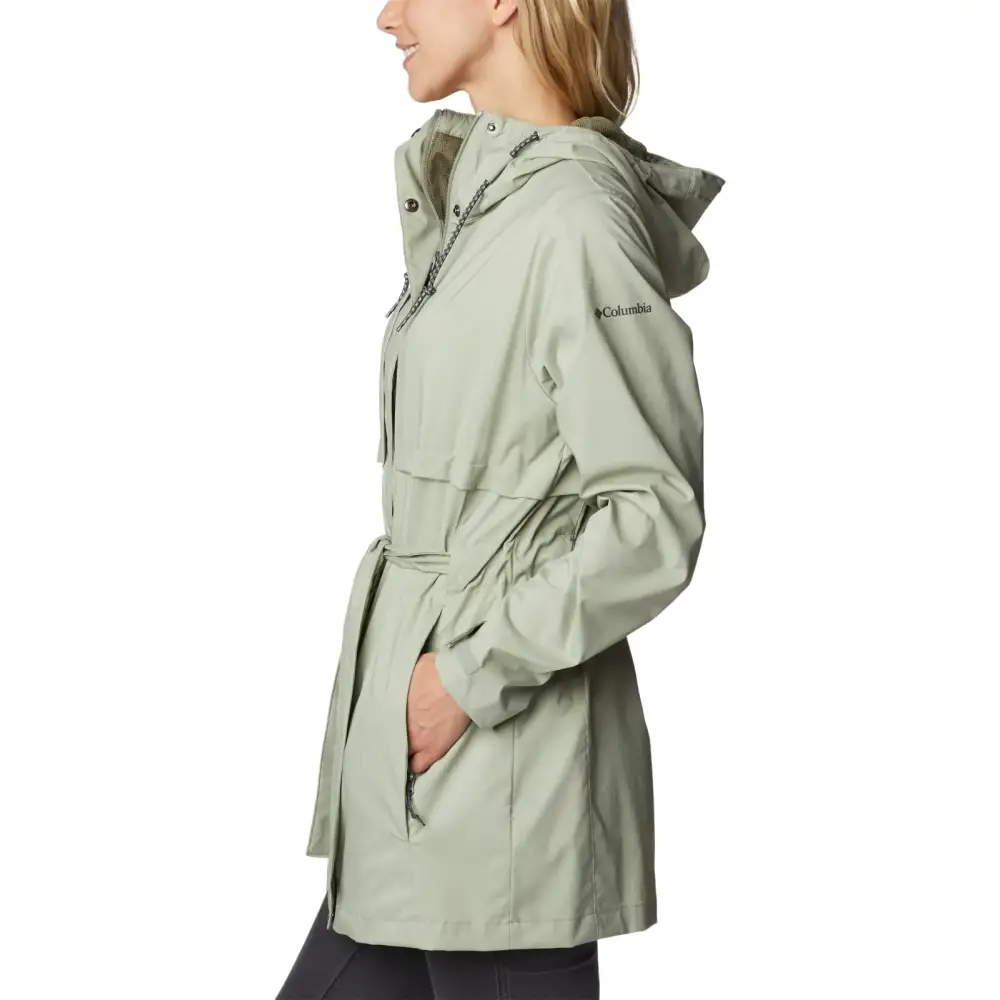 Columbia Womens Pardon My Trench Rain Jacket Safari 2X Plus - Safari / 2X