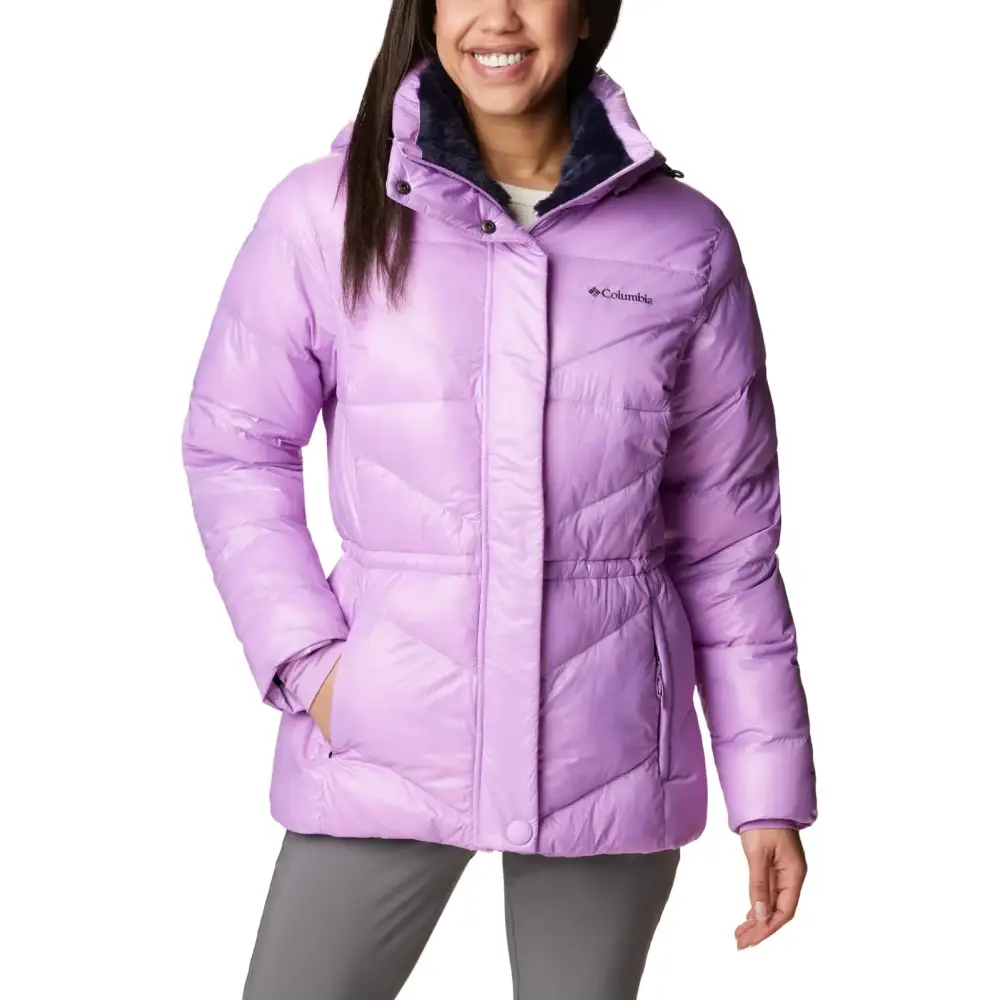 Columbia Womens Peak to Park II Insulated Hooded Jacket Gumdrop Gunmetal Large - Gumdrop Gunmetal / Large