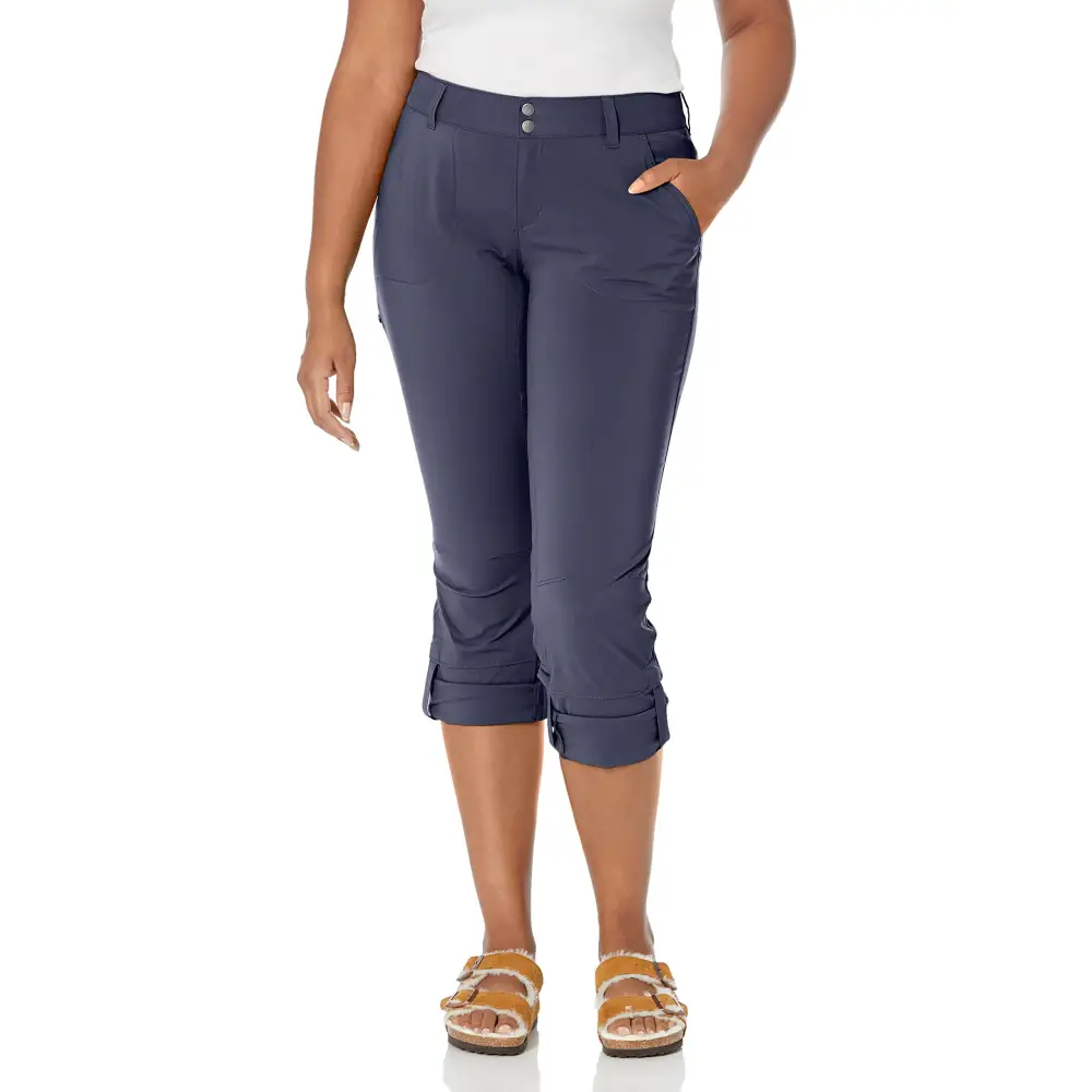 Columbia Womens Saturday Trail Stretch Pant India Ink 2 Tall - Dark Blue / 2 Long
