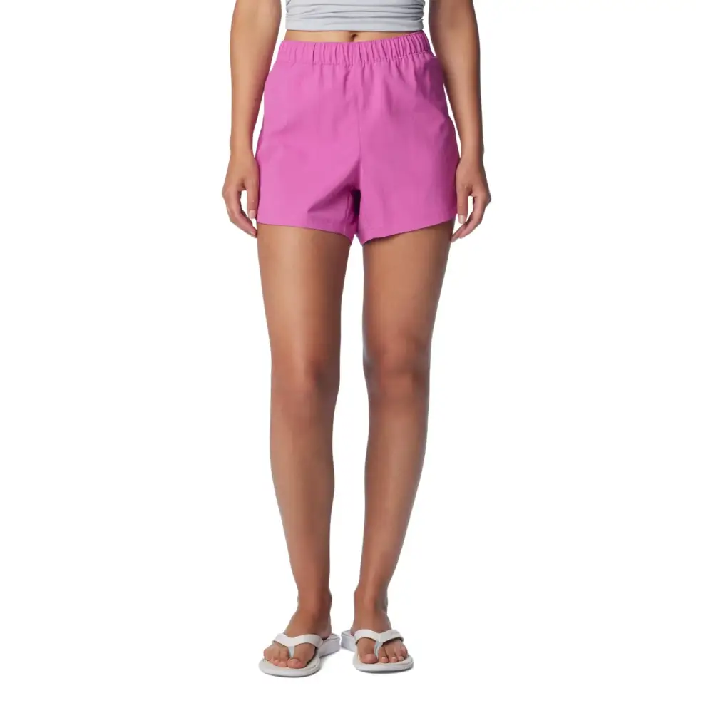 Columbia Womens Tamiami Pull-On Short Bright Lavender Medium - Bright Lavender / Medium/4’’ Inseam