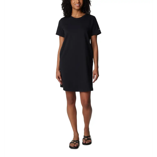 Columbia Womens Trek French Terry Tee Dress Black X-Small - Black / X-Small