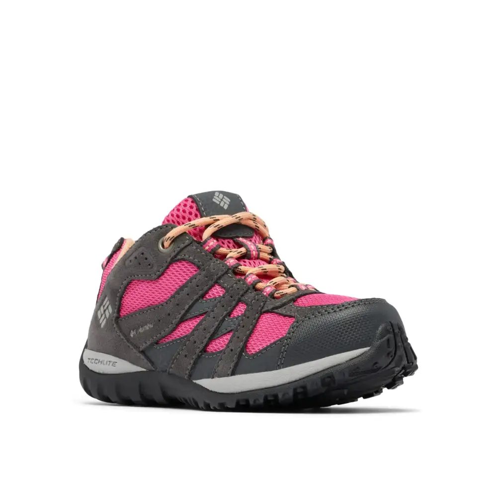 Columbia Youth Boys Redmond Waterproof Dark Grey/Pink Ice 11 - Dark Grey, Pink Ice / 11 Little Kid