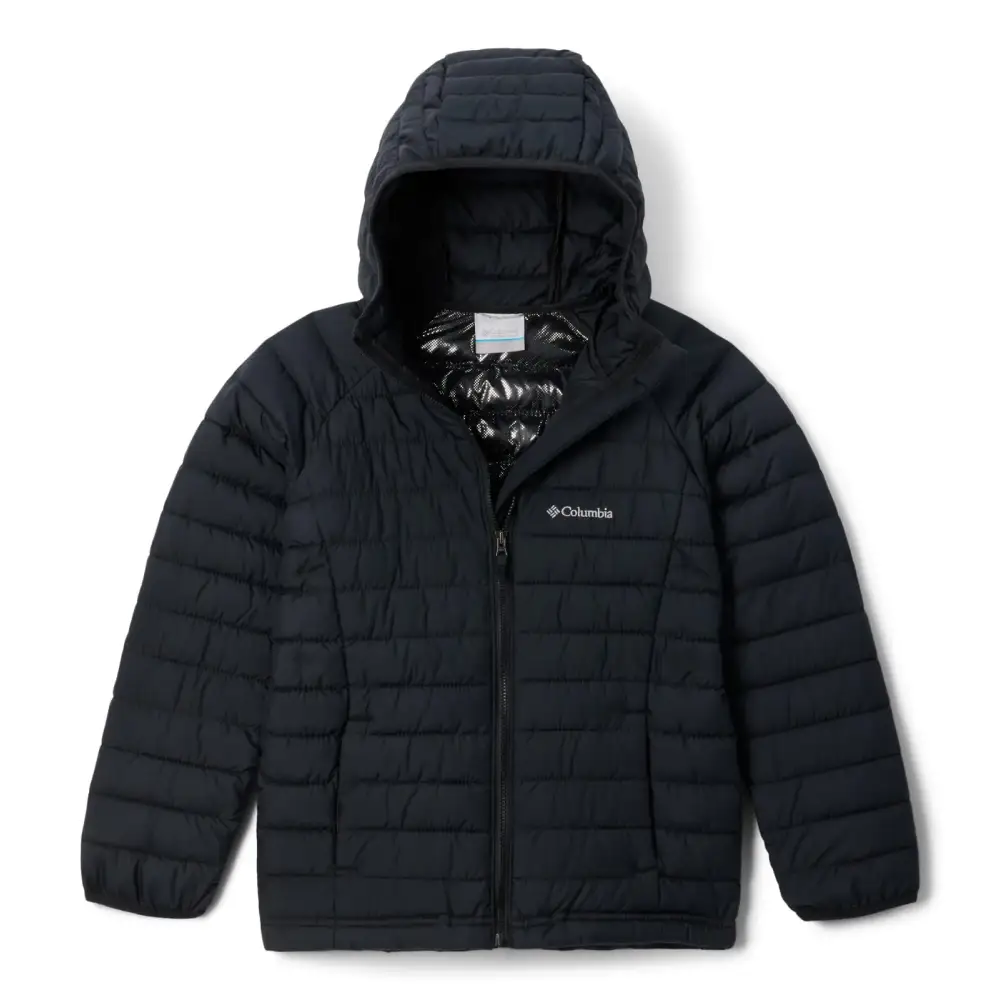 Columbia Youth Girls Powder Lite II Hooded Jacket Black XX-Small - Black / XX-Small