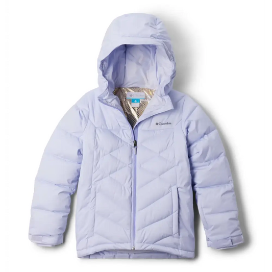 Columbia Youth Girls Winter Powder III Quilted Jacket Snowdrift Large - Snowdrift / Large