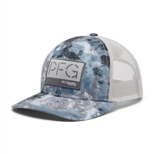 Columbia Youth Unisex PFG Camo Snap Back Cool Grey/Deepwaters Camo One Size - Cool Grey/Deepwaters Camo / One Size