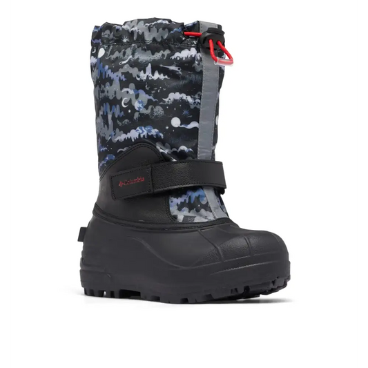 Columbia Youth Unisex Powderbug Forty Print Black/Mountain Red 11 - Black/Mountain Red / 11 Little Kid