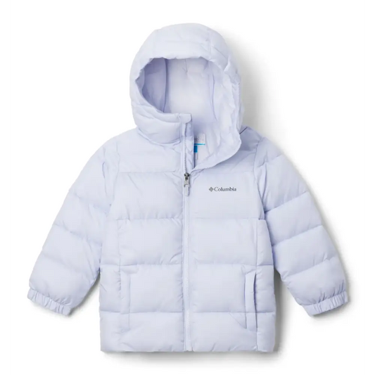 Columbia Youth Unisex Puffect Hooded Jacket Snowdrift Medium - Snowdrift / Medium
