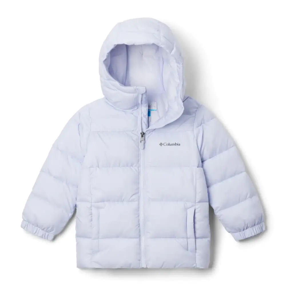 Columbia Youth Unisex Puffect Hooded Jacket Snowdrift Medium - Snowdrift / Medium