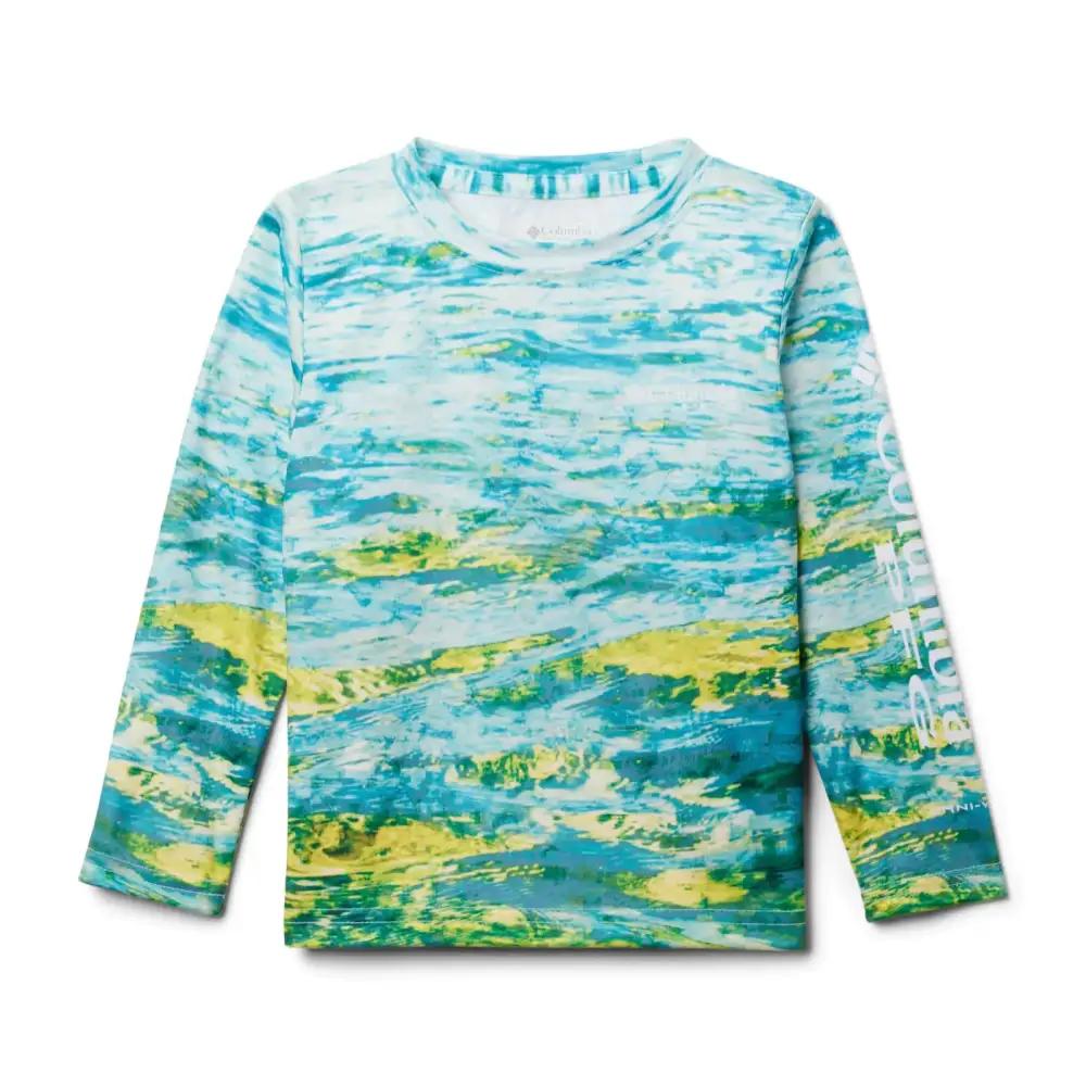 Columbia Youth Unisex Super Terminal Tackle Long Sleeve Gulf Stream Deepsea Fade Large - Gulf Stream Deepsea Fade