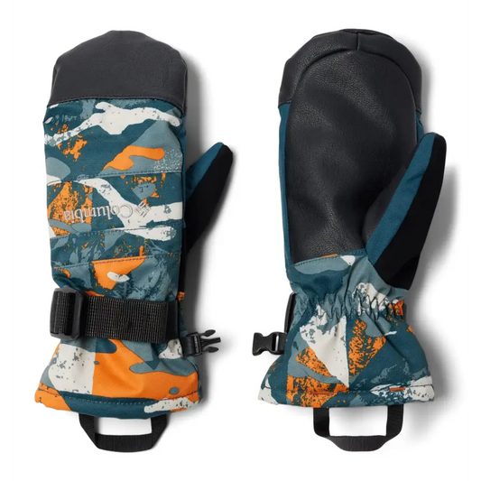 Columbia Youth Unisex Whirlibird II Mitten Night Wave Geoglacial/Night Wave Large - Night Wave Geoglacial, Night Wave