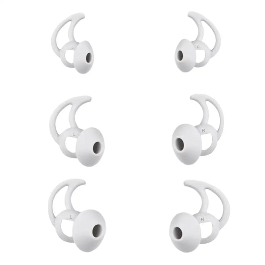 CYADCI Silicone Earbud Tips Compatible with Bose QuietComfort Earbuds and Sport Earbuds3 PairsSilver - Silver / SML