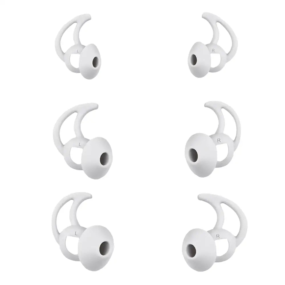 CYADCI Silicone Earbud Tips Compatible with Bose QuietComfort Earbuds and Sport Earbuds3 PairsSilver - Silver / SML
