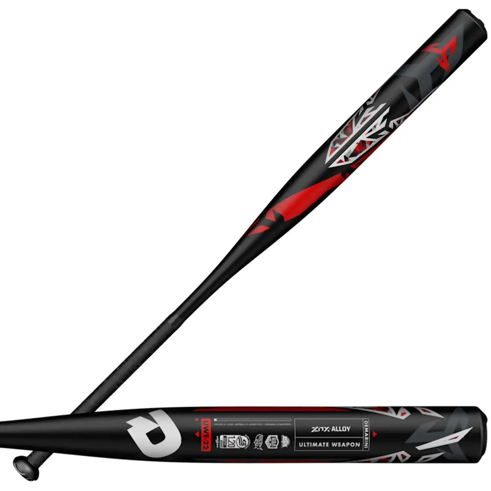 DeMarini 2022 Ultimate Weapon™ Slowpitch Softball Bat - 34’’/27 ozBlack/Red/Grey - 34’’/27 oz