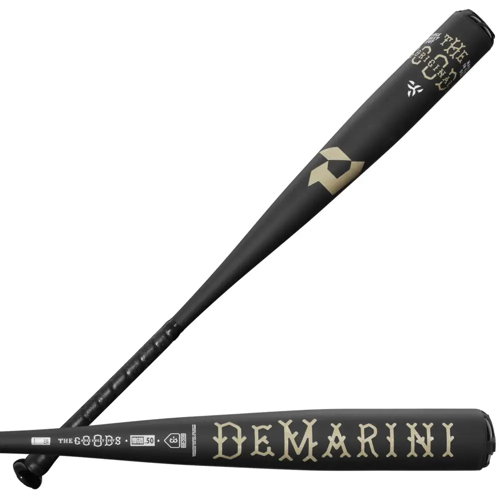 DeMarini 2025 The Goods™ One Piece (-3) BBCOR Baseball Bat - 31’’/28 oz - Black / 31’’/28 oz