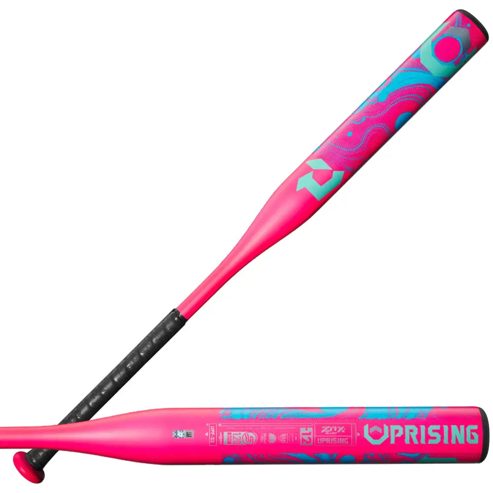 DeMarini 2025 Uprising (-12) Fastpitch Softball Bat - 28’’/16 oz - Pink/Blue / 28’’/16 oz