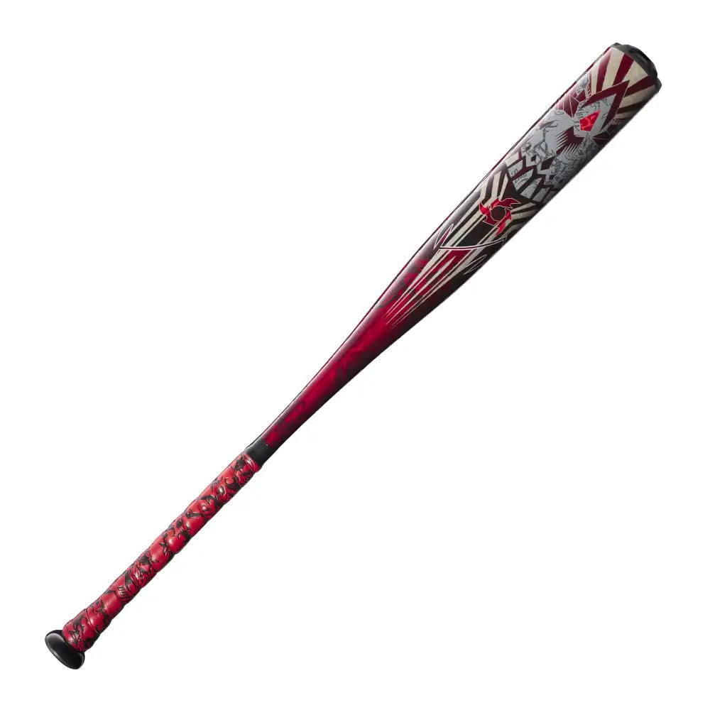 DeMarini Voodoo One Piece (-5) USA Baseball Bat - 30/25 oz - Red/Black / 30 Inches, 25 Ounces