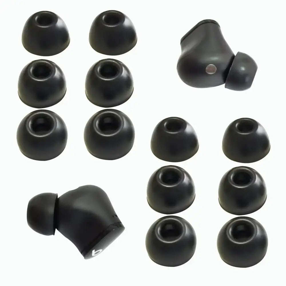 Ear Tips for Beats Studio Buds Silicone Tips Beats Earbuds Replacement for Beats Tips Earbuds Cover 6 Pairs LMS Black