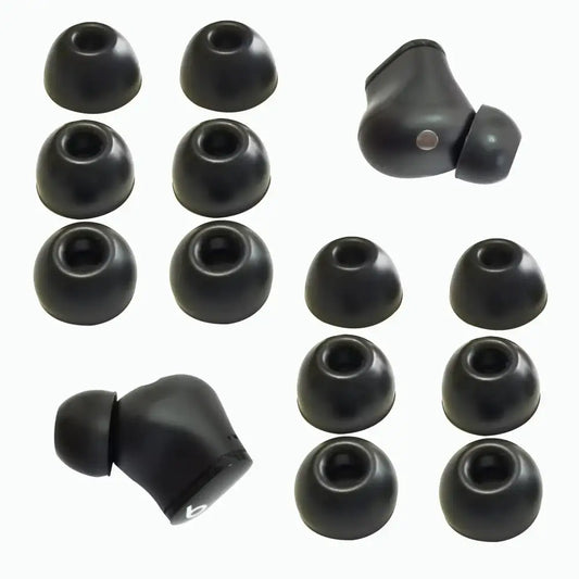 Ear Tips for Beats Studio Buds Silicone Tips Beats Earbuds Replacement for Beats Tips Earbuds Cover 6 Pairs LMS Black