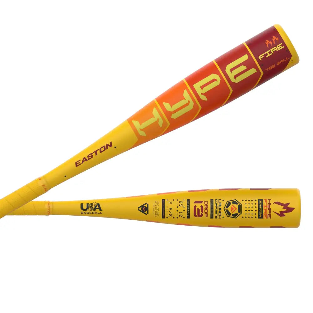Easton | 2025 | Hype FIRE Baseball Bat | T-Ball | -13 Drop | 2 5/8’’ Barrel | 26 inch - 26 inch
