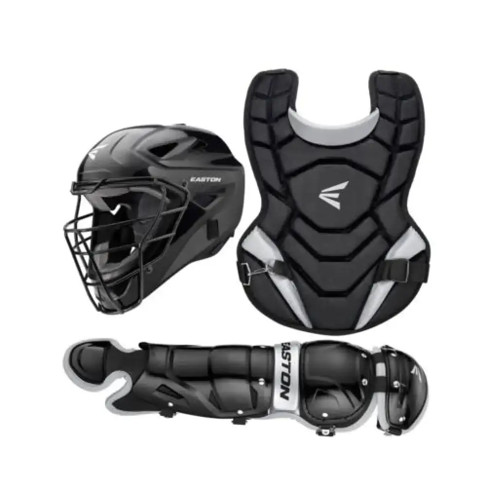 EASTON BLACK MAGIC 2.0 Youth Catchers Protective Box Set Jr Youth Age 6 - 8 Black Small Helmet Jr Youth 12 in Chest