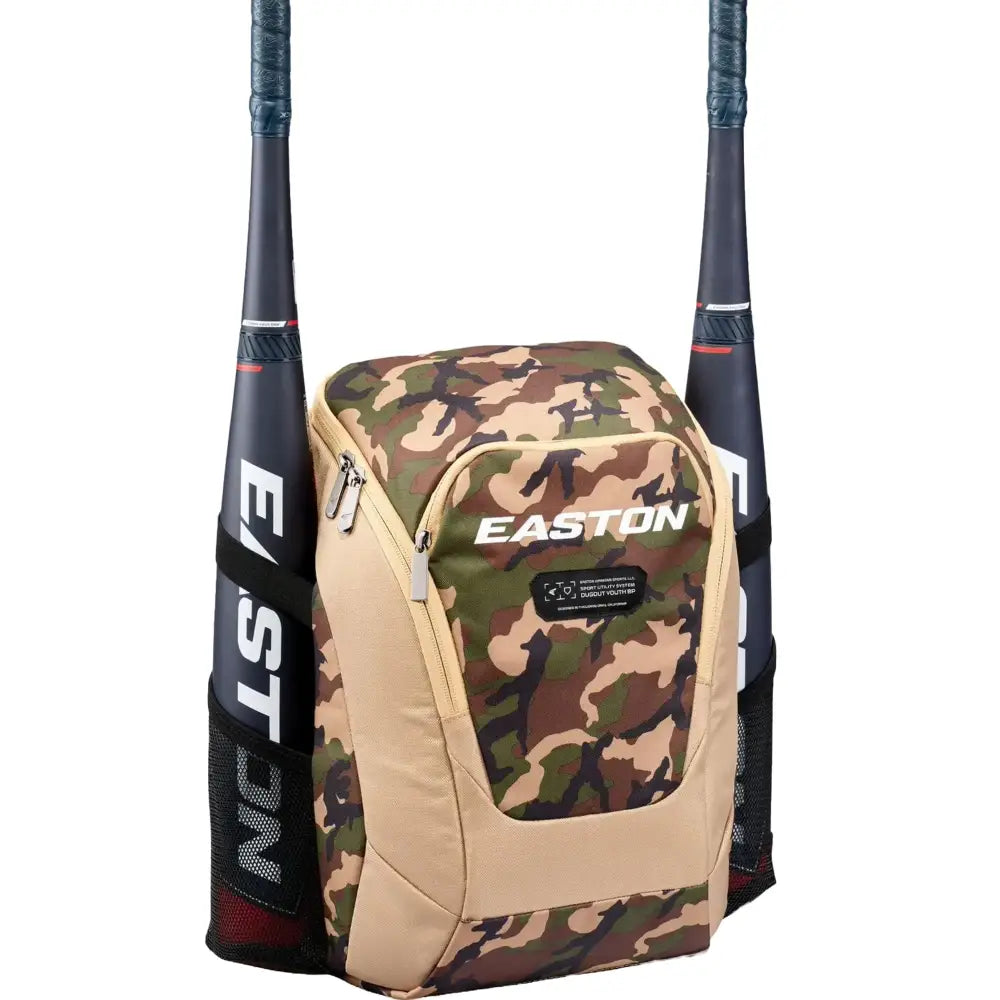 Easton | DUGOUT Youth Backpack Equipment Bag | Tan - Tan / Army Camo