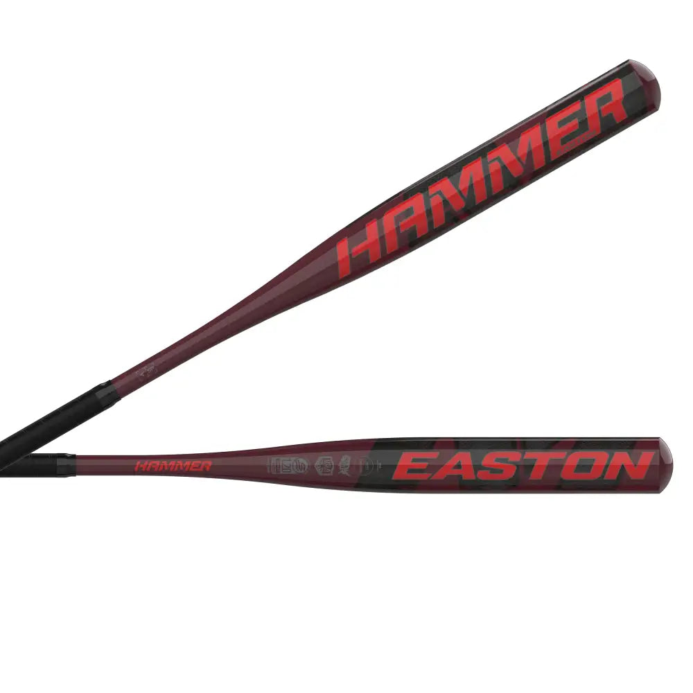 Easton | HAMMER Slowpitch Softball Bat | All-Association | Loaded | 12’’ Barrel | 32’’x25 oz. - Red / 32’’ / 25 oz.