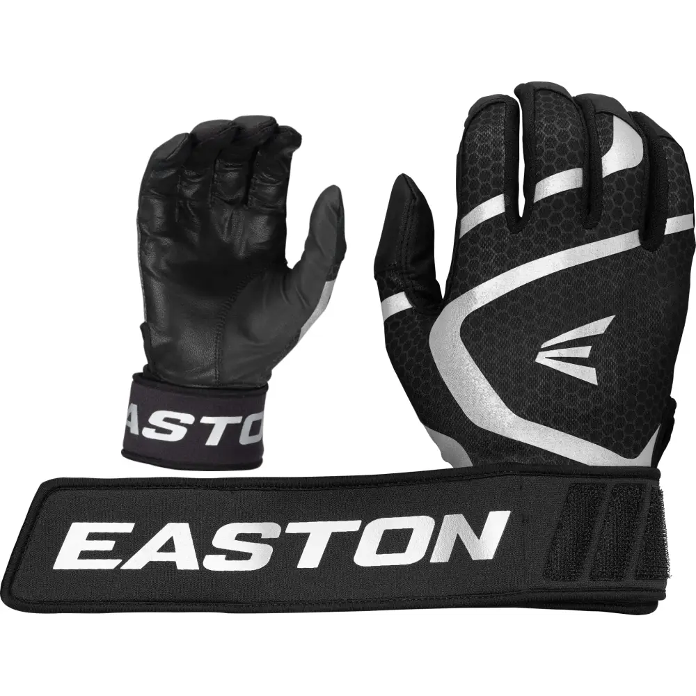 Easton | MAV GT LOCKED IN Baseball Batting Gloves | Black | Adult X-Large - Adult X-Large / Black