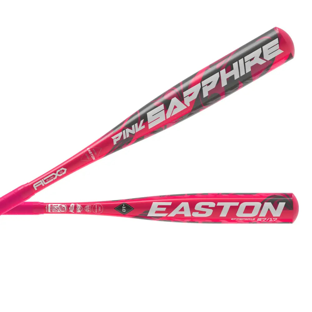 Easton | Pink Sapphire Fastpitch Softball Bat | Approved for All Fields | 26 | -10 - Pink / 26 Inch