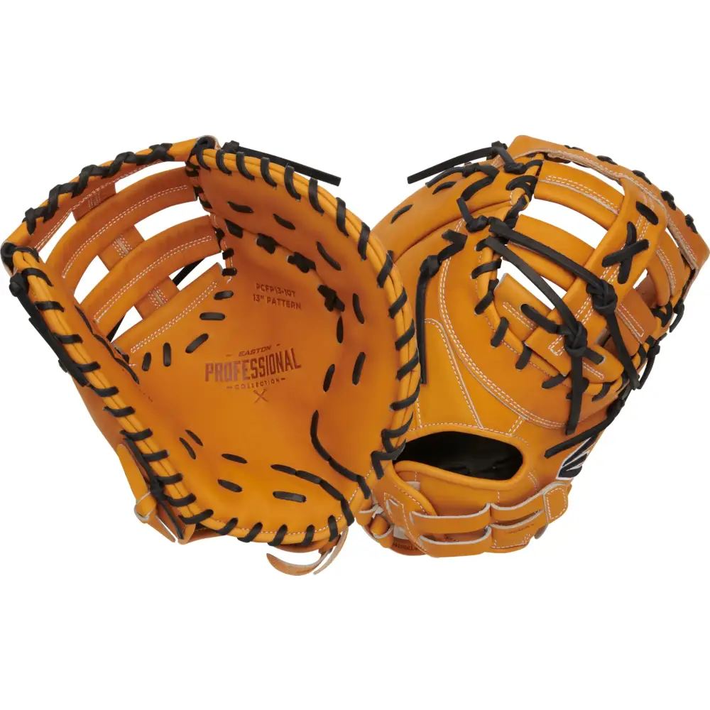 Easton | Professional Collection Fastpitch First Base Mitt | Right Hand Throw | 13’’ - Single Post Double Bar Web
