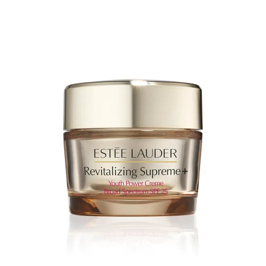 Estée Lauder Revitalizing Supreme+ Youth Power Cream Moisturizer SPF 25 with Hyaluronic Acid & Peptides 1.7 Ounce.