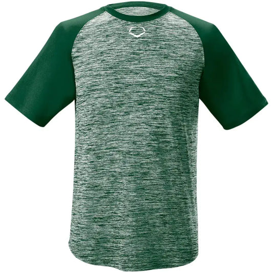 EvoShield Adult E304 Performance Pullover Tech Tee Dark Green - Medium - Dark Green / Medium