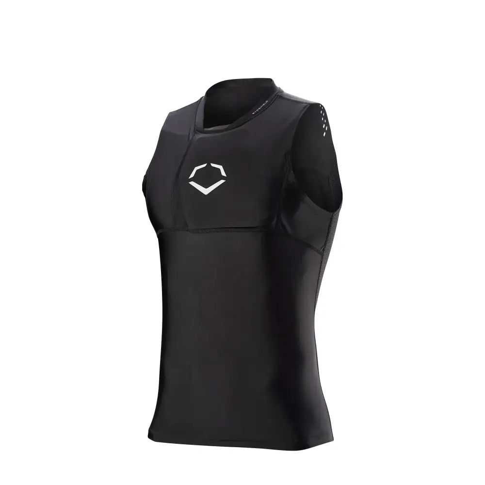 EvoShield Adult NOCSAE® Protective Chest Guard Shirt - Adult Medium Black - Adult / Medium