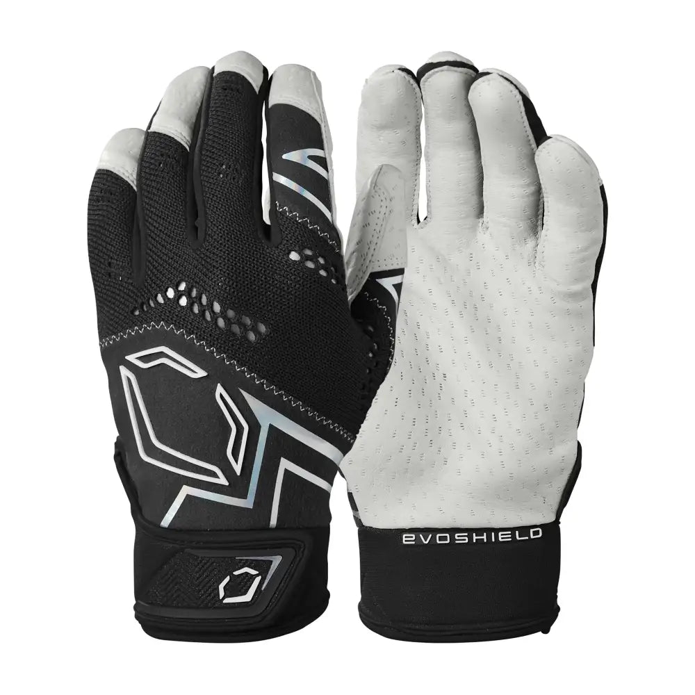 EvoShield Adult Pro-SRZ™ V2 Batting Gloves - Black Medium - Black / Medium
