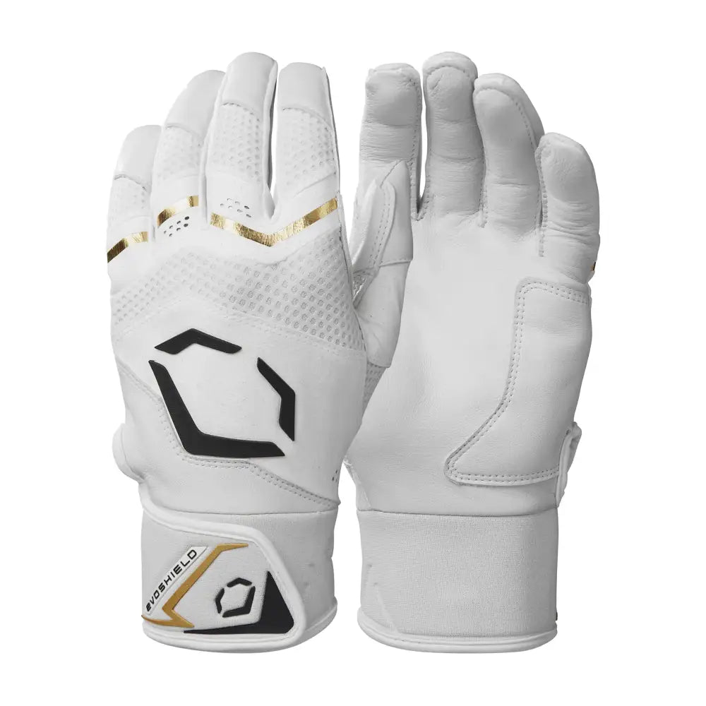 EvoShield Carbyne Adult Batting Gloves - Team White Small - Team White / Small