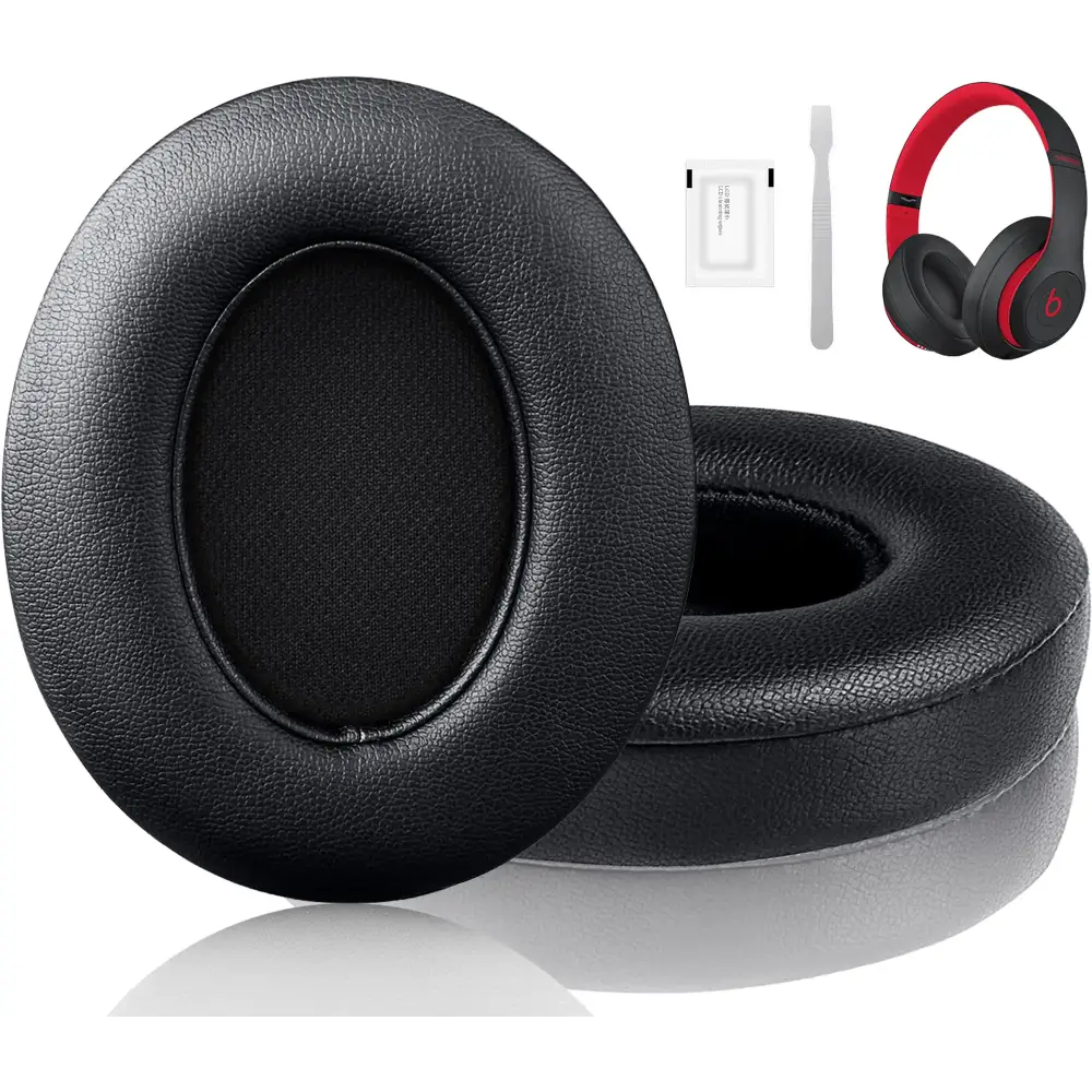 F FEYCH Beats Studio Replacement Earpads for Beats Studio 3 &Beats Studio 2 (B0500/ B0501) 2 Pieces Noise Isolation