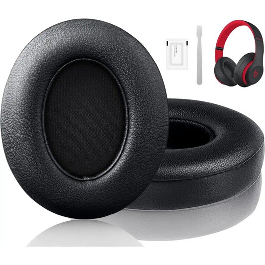 F FEYCH Beats Studio Replacement Earpads for Beats Studio 3 &Beats Studio 2 (B0500/ B0501) 2 Pieces Noise Isolation