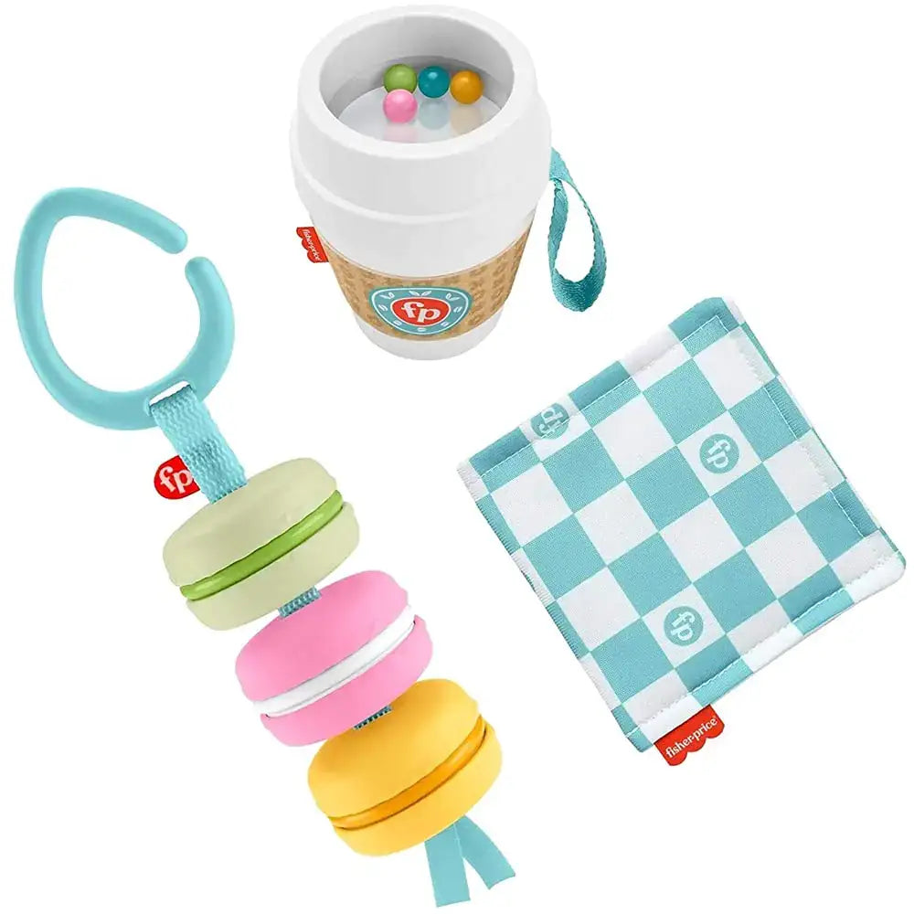 Fisher-Price Baby Bakery Treats Gift Set 3 Food-Themed Baby Toys and teether for Infants Ages 3 Months and up - n/a