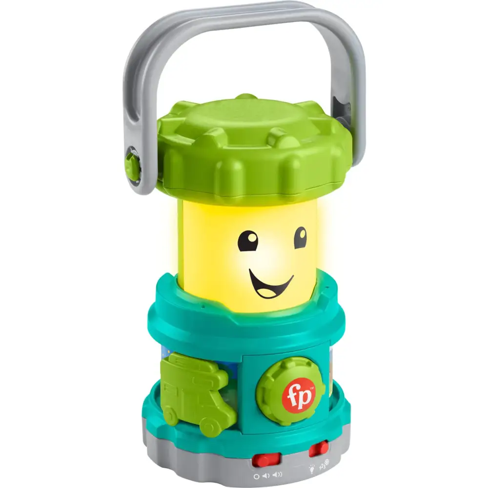 Fisher-Price Baby Learning Toy Laugh & Learn Camping Fun Lantern Pretend Camping Gear with Lights & Music for Infants