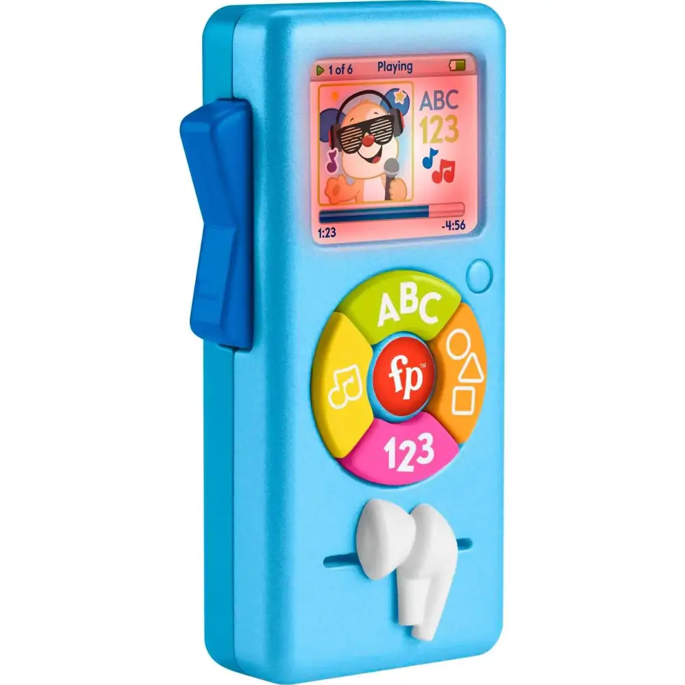 Fisher-Price Baby Learning Toy Laugh & Learn Puppy’s Music Player with Lights & Fine Motor Activities for Infants Ages