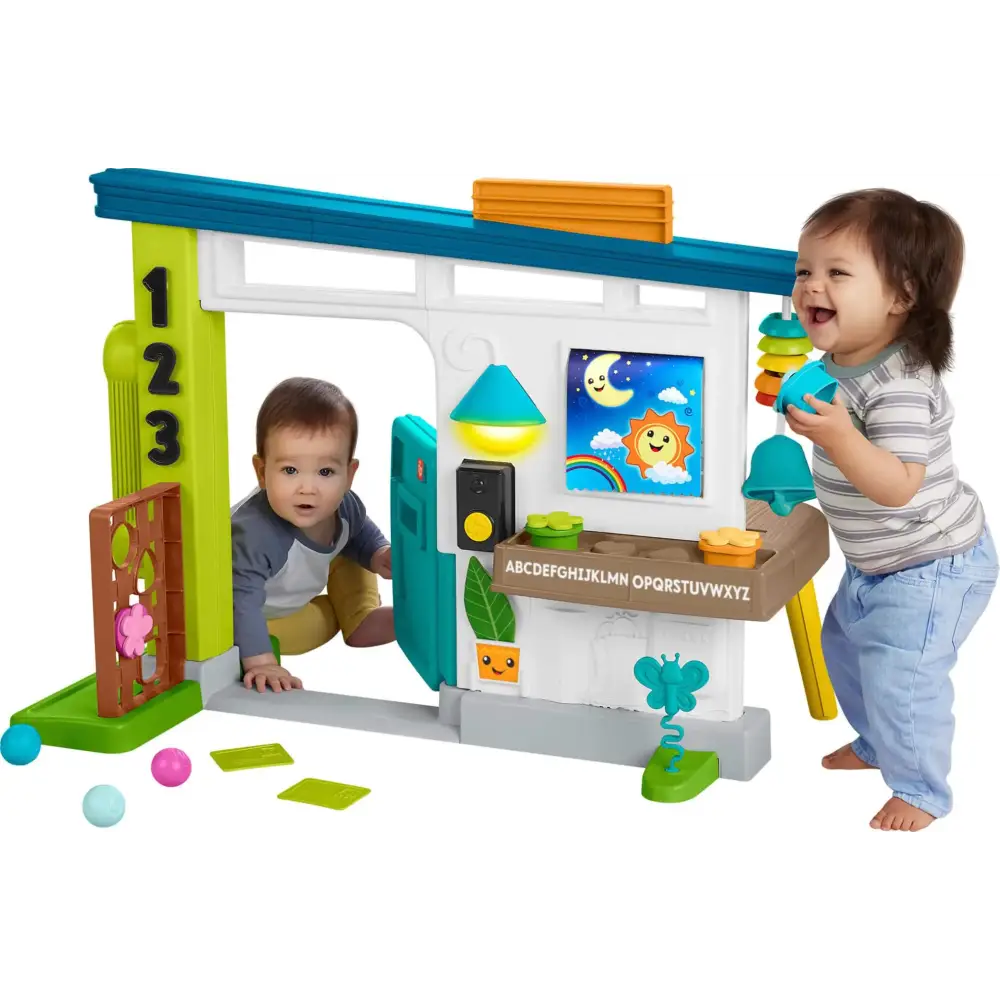 Fisher-Price Baby Learning Toy Laugh & Learn Ultimate Playhouse with Smart Stages & 9 Pretend Play Accessories Infants