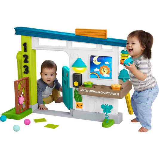 Fisher-Price Baby Learning Toy Laugh & Learn Ultimate Playhouse with Smart Stages & 9 Pretend Play Accessories Infants